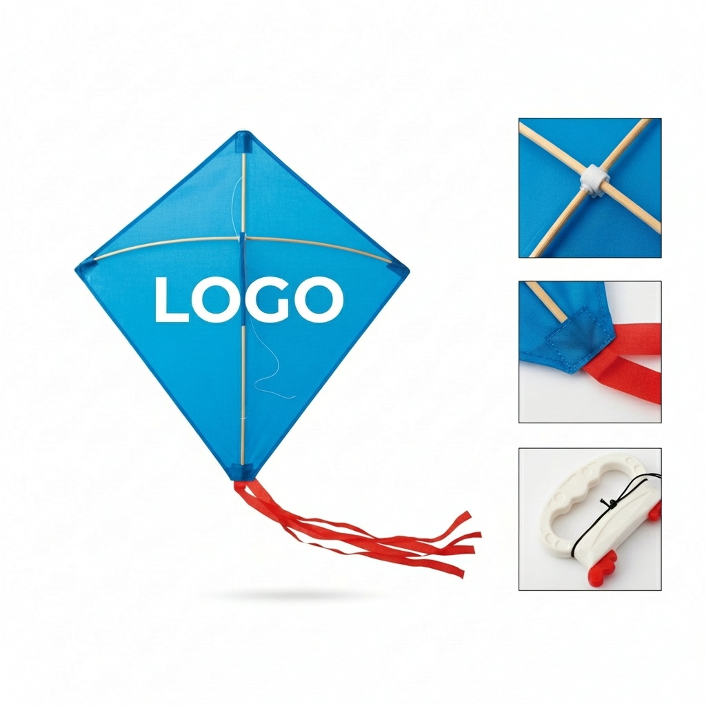 Custom Logo Diamond Kite for Outdoor Advertising and Fun