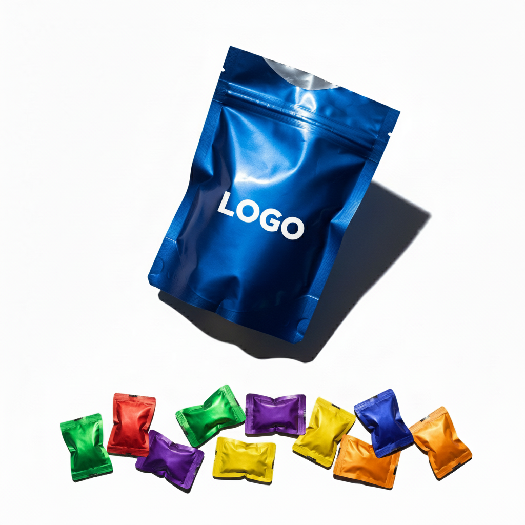 Blue Self-Standing Food Storage Bags for Kitchen & Pantry