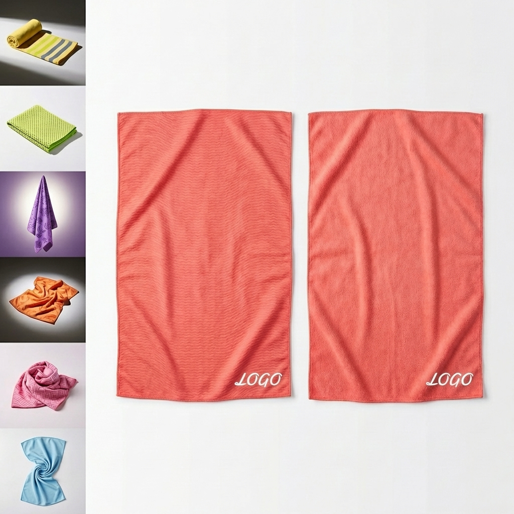 Coral Quick-Dry Microfiber Beach & Yoga Towel