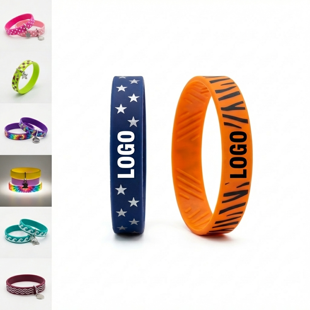 Custom Silicone Wristbands for Events & Promotions - Variety of Colors & Sizes