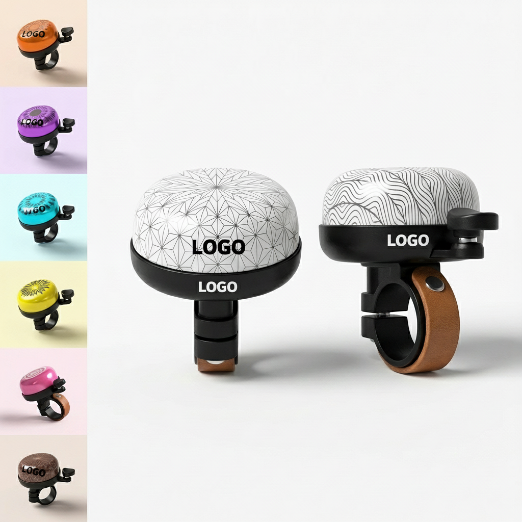 Geometric Pattern Aluminum & Plastic Bicycle Bell