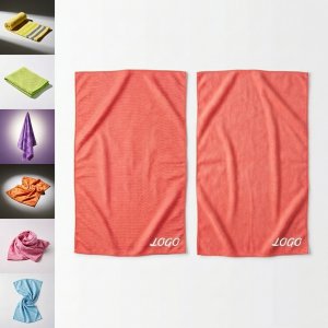 Coral Quick-Dry Microfiber Beach & Yoga Towel