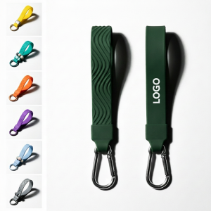 Durable Elastic Silicone Wristband Keychain for Festivals & Prizes